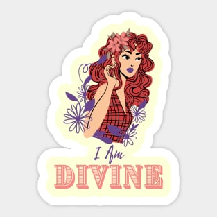 I Am Divine - Ravishing Redhead Sticker